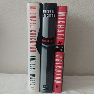 Michael Crichton Book Bundle: The Lost World, Dragon Teeth & Timeline